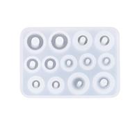 Ensemble de moules en silicone réutilisables pour la fabrication de perles en résine, outils de fabrication de bijoux multi-formes, accessoires de pierres précieuses en, moules artisanaux en