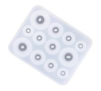 Ensemble de moules en silicone réutilisables pour la fabrication de perles en résine, outils de fabrication de bijoux multi-formes, accessoires de pierres précieuses en cristal, moules à perles de