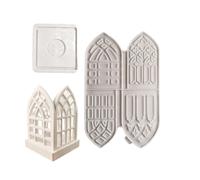 Ensemble de moules en silicone robustes de style gothique pour créer des décorations murales et des supports de style gothique, moule facile à démouler