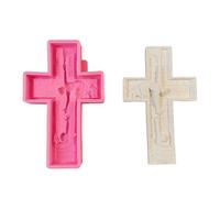 Ensemble De Moules En Silicone Robustes En Forme Croix Plusieurs Tailles Accessoire Portable Pour Fournitures Artisanales Fabrication Plâtre Artisanat Moule Artisanal Fait À La Main