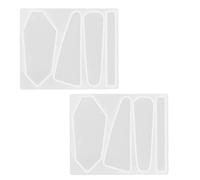 Ensemble de Moules Géométriques à Barre époxy, Moules Cricclip à Libération Facile pour les Projets à Faire Soi-même, Moule à Cheveux en Silicone en 2 Pièces Idéal pour les Amateurs D'artisanat, Type