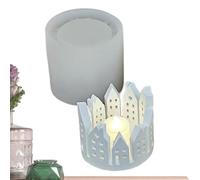 Ensemble de moules pour bougies chauffe-plat - Anneau en silicone, forme de bougie décorative, kit de moulage multi-usages | Outil de bricolage pour décoration d'intérieur, fêtes, projets d'art