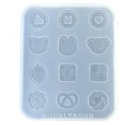 Ensemble de moules pratiques en silicone pour la fabrication de divers projets d'artisanat et de bijoux faits à la main, accessoires robustes