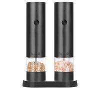 Ensemble De Moulin À Poivre Et Sel Électrique-10x7x19.5cm, Moulin À Épices Automatique À LED, Outil De Broyeur De Bouteilles | Cuisine Cuisson BBQ Maison Poivre Sel De Assaisonnement Accesso