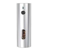 Ensemble de moulins à sel et à poivre rechargeables, en acier inoxydable, électrique, avec récipient de 110ml, automatique(1PCS)
