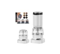 Ensemble de moulins à sel et poivre électriques en acier inoxydable automatique rechargeable avec 5 mousses réglables, salières et poivrières rechargeables, grande capacité améliorée