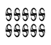 Ensemble de mousquetons S-Hook 10 pcs. Mil-Tec - Black