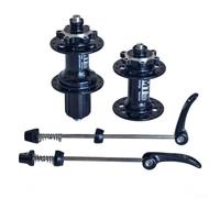 Ensemble de moyeux à roulement scellé pour vélos avec options de 28 trous ou 32 trous, corps de moyeu libre 11/12 vitesses et support de frein à disque à 6 boulons (28 trous-1 paire)