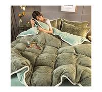 Ensemble de Nappe de lit de lit TFBHL Hiver Coral Fleece Litteur de literie avec draps de lit Couverture DE COURTON 4PC Couper Coupe Couvert