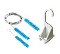Ensemble de nettoyage complet pour tube de machine à respirer avec brosse et support de rangement qui fonctionne avec la plupart des tuyaux d'appareils stérilisateurs d'équipement de sommeil