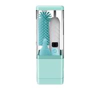 Ensemble de nettoyage de biberons efficace comprenant un stérilisateur à brosse électrique et un de séchage multi-biberons pour la sécurité des nourrissons, brosse en silicone