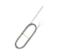 Ensemble De Nettoyage De Drague De Vidange De Réfrigérateur, Longue Brosse À Récurer Flexible for Réfrigérateur, Outil De Dragage D'eau, Brosse De Bobine De Nettoyage De Tube D'eau(1.5M,5pcs)