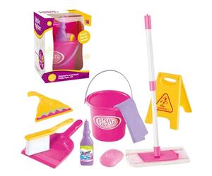 Ensemble De Nettoyage De pour - Inspire L'indépendance Et La Propreté, Style De Ménage Miniature Coloré, Kit Détachable De 6 Pièces, Plumeau À Main, Formulation en Plastique