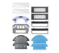 Ensemble de nettoyage pour réservoir d'eau et porte-chiffon avec 2 serpillères, construction en plastique, facile à installer, compatible avec certains appareils de nettoyage, blanc