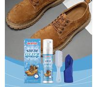 Ensemble de nettoyant et détachant pour chaussures sans eau, mousse de nettoyage sans traces d'eau avec brosse pour le, le nubuck et le canvas, solution de nettoyage en profondeur pour les Uggs et les