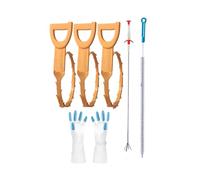 Ensemble de nettoyeur de canalisations avec plusieurs attaches, outil de débouchage flexible résistant à la corrosion pour tuyau étroit, usage domestique, déboucheur de tuyaux multiples