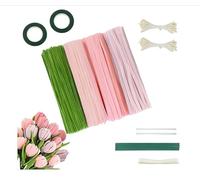 Ensemble de nettoyeur de pipe rose Tulip Bouquet