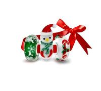 Ensemble De Noël En Verre De Murano 4 Pièces Renne Canne À Sucre Bonhomme De Neige Flocon De Neige Perle Charme Pour Adolescente Pour Femme En Argent Sterling .925