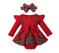 Ensemble de Noël MNSWR - Pyjama Fille 3-24 Mois, Robe Bébé Fille 1 An, Pull Bébé Fille 18 Mois