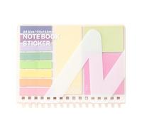 Ensemble de notes adhésives multifonctionnelles et de carnet avec étiquettes colorées pour la planification des tâches scolaires, les études, les notes adhésives