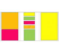 Ensemble de notes adhésives néon