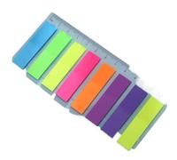 Ensemble de notes autocollantes couleur, bloc-notes, signets, bannières | Blocs-notes et bannières transparents for la papeterie scolaire et de bureau