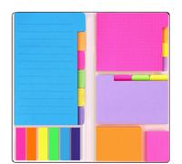 Ensemble De Notes Autocollantes Niutop Pour L'organisation - 402 Notes Colorées Pour Étudiants Et Enseignants, Non Toxiques, Réutilisables Et Portables