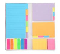 Ensemble de Notes Autocollantes Notes Bureau Bloc-notes Adhésif Créatif Bloc-notes Combinés Cadeaux Records Papier Cadeaux Carnet en Cuir