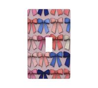 Ensemble de nœuds bleus et roses - Plaque murale décorative à bascule unique pour cuisine, ferme, chambre à coucher, salle de bain