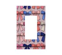 Ensemble de nœuds bleus et roses pour interrupteur, plaque murale à bascule, décoration pour la maison, la cuisine, la salle de bain