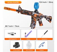 Ensemble De Odorbl84électrique M416,Jouet De Tir De Haute Précision,Jouet D'extérieur Parfait,Cadeau D'anniversaire,Balles Exclues - Type Orange