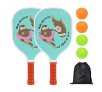 Ensemble De Paddle Pour Boules Avec Trou - Kit De Paddle Pour Balles De Sport, Jeu De Paddle Aux Couleurs Vives | Équipement D'entraînement Pour Lieux, Rencontres Sociales, Champs En Plein Air, Jeu De