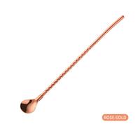 Ensemble De Pailles Colorées En Acier Inoxydable,Ensemble De Cuillères,Paille À Boire En Métal Coudé Réutilisable Avec Brosse De Nettoyage,Accessoires De Bar De Fête 4 Pièces/Lot