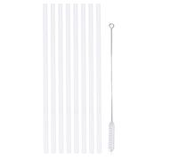 Ensemble de Pailles de Tasse, 8 Pièces de Pailles de Rechange en PP avec Brosse de Nettoyage pour Tasse de 14 Oz 20 Oz 30 Oz 40 Oz
