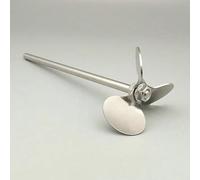 Ensemble de pales d'agitation à trois pales en acier inoxydable de laboratoire avec tige - Lames de mélange de 40 mm à 120 mm de diamètre(50x8x250mm)