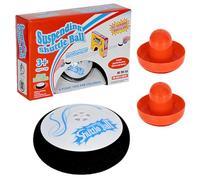 Ensemble de palets de hockey pneumatique - Jeu de table portable avec 2 attaquants, mini hockey électrique flottant pour enfants et divertissement en famille