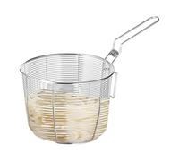 Ensemble de panier à friture - Friteuse profonde lourde avec poignée, passoire alimentaire en maille | Étagère drainante à copeaux, pelle tempura, porte-poulet frit, outils de collation pour cuisine