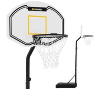 Ensemble de panier de basket mobile réglable sur pied, hauteur 190-260 cm