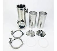 Ensemble de paniers à gin 4" for distillation artisanale - Acier inoxydable 304 avec panier filtre V-1500 ml et connecteurs(With Basket 2pcs)