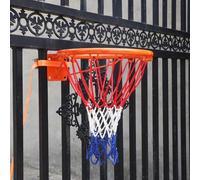 Ensemble De Paniers De Basket-Ball Extérieur pour Clôture/Arbre/Poteau, But De Basket-Ball Professionnel avec 2 Sangles Réglables Et Filet en Nylon, Kit De Jante D, Punch-Free Children's Models