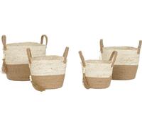 Ensemble de paniers Home ESPRIT naturel Marron clair Jute Moderne 40 x 40 x 41 cm