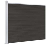 Ensemble de Panneau de Clôture WPC 526x146 cm Gris Barrière de Jardin vidaXL