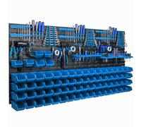 Ensemble de panneaux porte-outils 173 x 78 cm avec 74 pcs Boîte Bleue XL