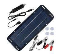 Ensemble de panneaux solaires d'extérieur 12 V haute efficacité avec clip, câbles USB et panneau de prise de voiture