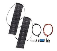 Ensemble de panneaux solaires flexibles 100W Panneau solaire en silicium monocristallin à haute efficacité Portable Léger durable pour le camping RV Adventure en plein air
