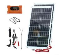 Ensemble de panneaux solaires monocristallins portables de 40 W avec contrôleur de charge rapide et port de type C pour le camping et la randonnée pour alimentation extérieure résistant aux