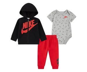 Ensemble de pantalons bÃ©bÃ© garÃ§on Nike JDI Toss FZ Rouge 0/3 mois