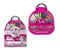 Ensemble de papeterie et d'accessoires à colorier Disney pour enfants avec des motifs Frozen, Minnie et Stitch, idéal pour le coloriage, les loisirs créatifs et les cadeaux créatifs