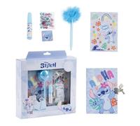 Ensemble de papeterie et d'accessoires à colorier Disney pour enfants avec des motifs Frozen, Minnie et Stitch, idéal pour le coloriage, les loisirs créatifs et les cadeaux créatifs