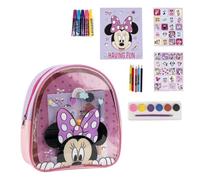 Ensemble de papeterie et d'accessoires à colorier Disney pour enfants avec des motifs Frozen, Minnie et Stitch, idéal pour le coloriage, les loisirs créatifs et les cadeaux créatifs